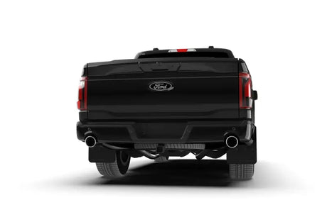 Rally Armor 21-24 Ford F-150 (Excl. Raptor) Black UR Mud Flap w/Metallic Black Logo - Rally Armor