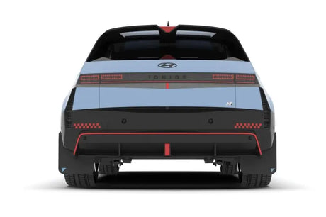 Rally Armor 2025 Hyundai Ioniq 5 N Black UR Mud Flap Light Blue Battery Logo - Rally Armor