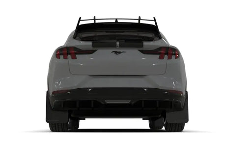 Rally Armor 2021-25 Ford Mach-E Rally Edition Black UR Mud Flap Metallic Black Logo - Rally Armor