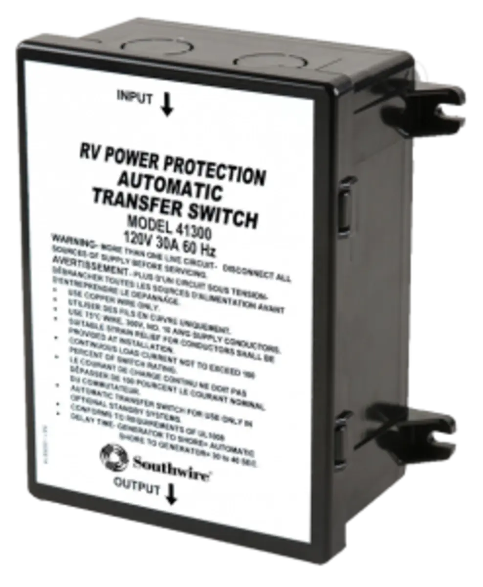 Southwire Basic 30A Transfer Switch for efficient power management, seamless transition between generator and utility power, ensuring uninterrupted operation of essential appliances, reliable and durable for RV, automotive, powersports, off-road, marine applications, exterior parts, truck accessories, interior, truck bed, Inside RV, RV Parts Shop, Exterior Parts & Accessories, AVADA - Best Sellers