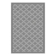 Lippert All Weather 6'X9' Grey Patio Mat - Durable, weather-resistant for outdoor use.