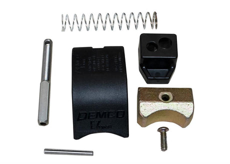 6109 Demco Kit Replacement 2' Ez-Latch components: spring, pins, black latch cover, and metal brackets, ideal for RV, automotive, powersports, off-road, marine, truck accessories, interior, truck bed, RV parts, Towing & Hitches, Towing | Trailer | Axles | Brakes | Boat, Towing Accessories | Brake Control | Tow Bars | Locks, AVADA - Best Sellers, Must Haves