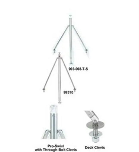 903-008-T-S Attwood Marine Ss Bass Boat Ski Tow