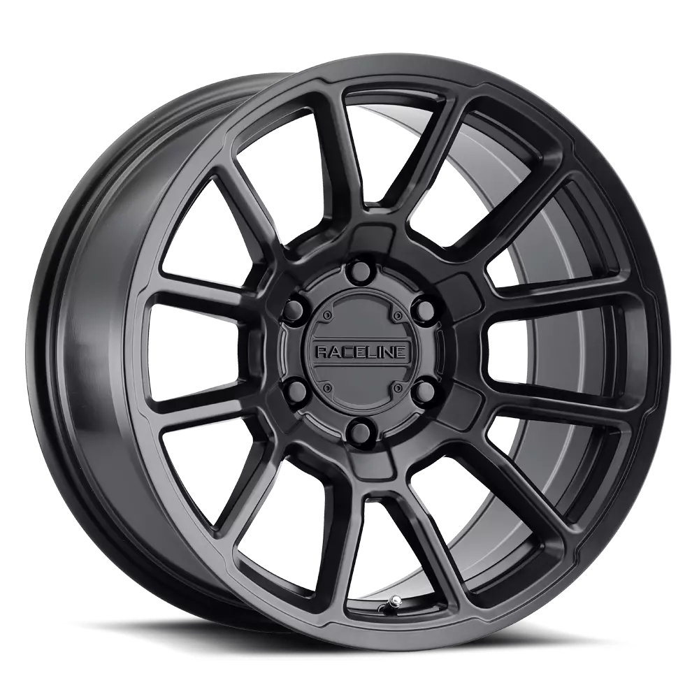 950B-89050+18 Raceline Gauge Satin Black 18X9 5X127 +18Mm