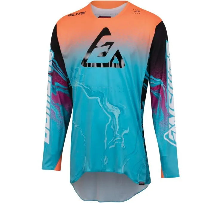 Answer 23 Elite Fusion Jersey Astana/Orange/Rhodamine -  Medium - 447473