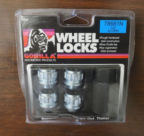 78681N Gorilla Acorn OE Lock Set 1/2", high-security wheel locks for RV, automotive, powersports, off-road, marine, exterior, truck accessories, interior, truck bed, RV parts, Wheel and Tire Accessories, AVADA - Best Sellers, Must Haves