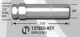 1378SD-KEYB Gorilla Duplex Socket Key