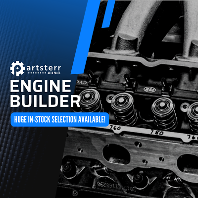 Partsterr Engine Builder Promotion - Huge In-stock Selection Available - Image of Engine Components.