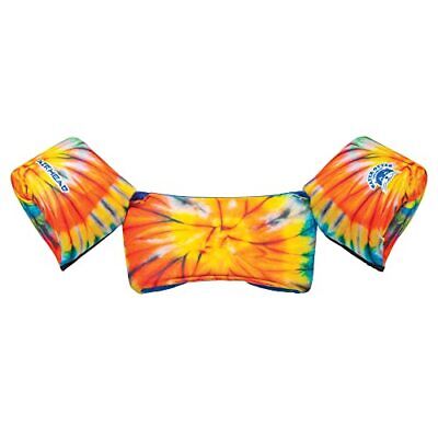 Airhead Otter Elite Ch Life Vest in bright tie-dye pattern providing maximum comfort and essential water safety.