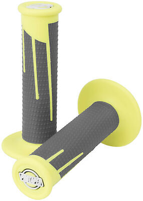 ProTaper Full Diamond Clamp-On Grips - Neon Yellow/Dark Gray - 021686