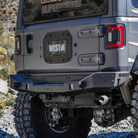 Westin 18-25 Wrangler JL Spare Tire Delete Plate - Tex. Blk - Westin