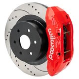 Wilwood 99-18 Chevy Silverado/GMC Sierra 16x1.25 D&S Rotor TX4R 4 Piston Rear Brake Kit - Red - Truck & Automotive