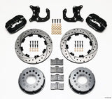 Wilwood Wilwood Forged Dynalite P/S Rear Kit Drilled Rotor Ford 8.8 w/2.5in Offset-5 Lug