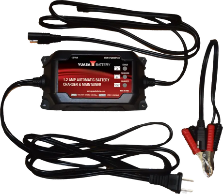 YUASA YUA1P2AMPCH 1.2 Amp Charger & Maintainer (12v)