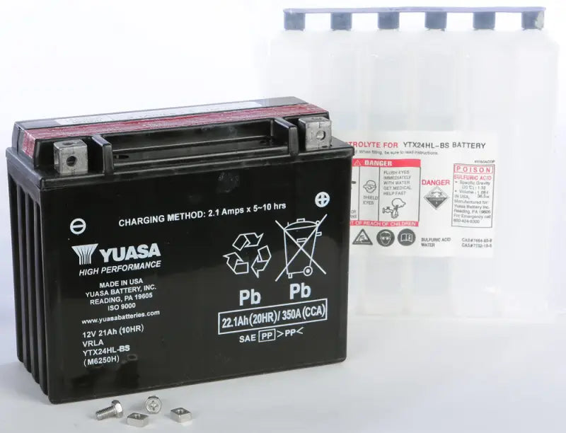 YUASA YUAM6250H Battery Ytx24hl Bs Maintenance Free