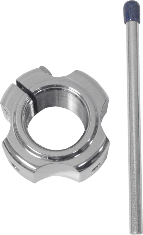 AX2-X Axle Locking Nut   Double (Silver) 