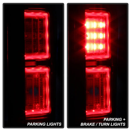 Spyder 18-19 Ford F-150 (w/Blind Spot Sensor) LED Tail Lights - Red Clear (ALT-YD-FF15018-LED-RC) 