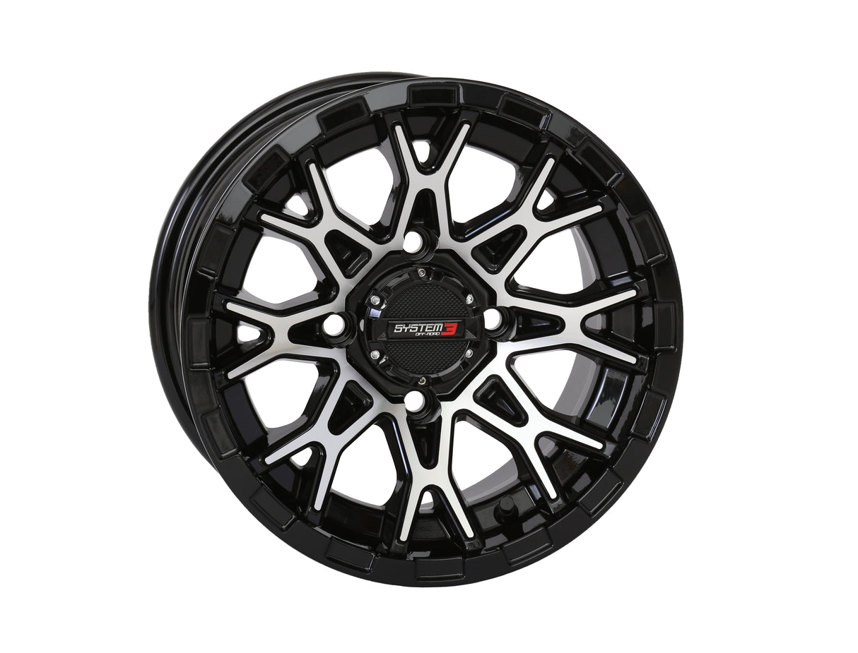 St6 Wheel 14x7 4+3 (+10mm) 4/156 Gloss Black/Machined