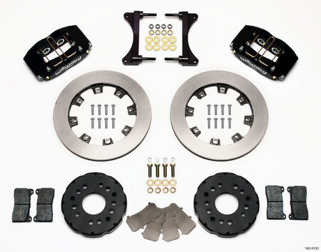 Wilwood Dynapro Radial Front Kit 12.00in for Subaru Impreza WRX including four piston calipers, rotors, and mounting hardware.