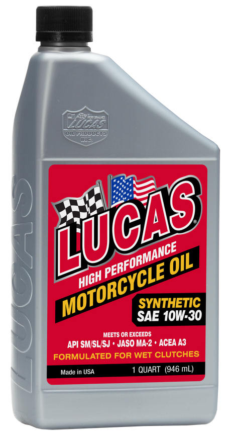 10708 Lucas Synthetic High Performance Oil 10W-30 1Qt 