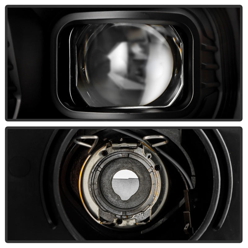 Spyder 19-22 Dodge Ram 2500 Halogen Projector Headlights Black PRO-YD-DR19HDHALSI-SEQ-BK Close-Up