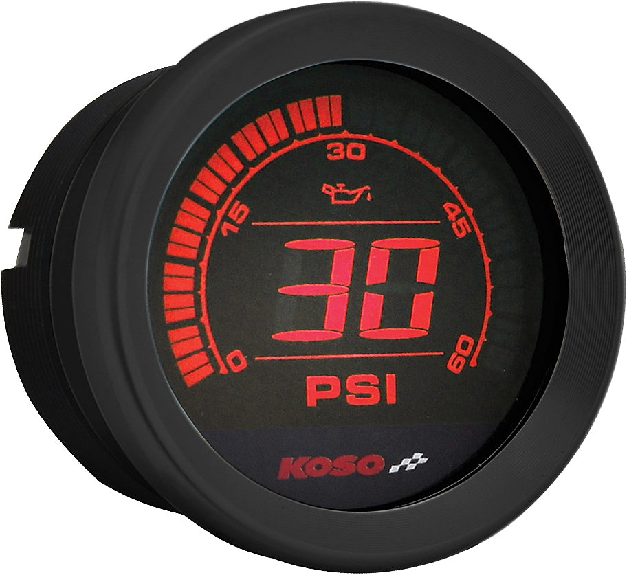 BA050907 Hd 02 Series Gauge Kit Black Bezel Oil Temp