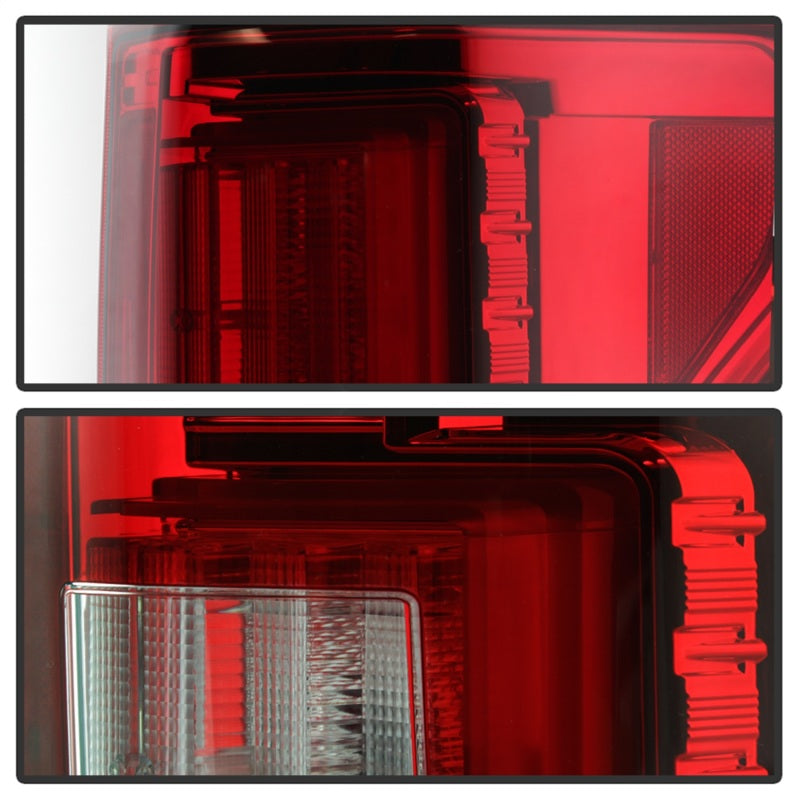 Spyder 18-19 Ford F-150 (w/Blind Spot Sensor) LED Tail Lights - Red Clear (ALT-YD-FF15018-LED-RC) 