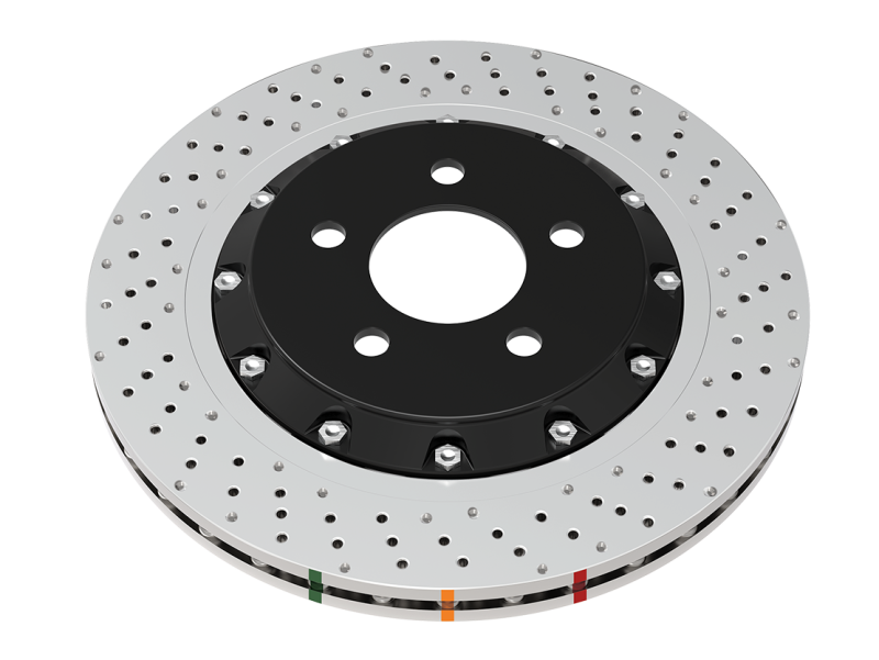 DBA 2020+ Chevrolet Corvette C8 Z51 Rear Crossdrill Dimple 5000 Series Rotor