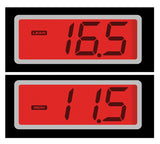 Backlighted wide-band air/fuel ratio gauge display of BA004068 for precise engine tuning with lean and rich readings.