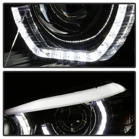 Spyder 07-10 BMW X5 E70 (HID Models Only) Projector Headlights - Black PRO-YD-BMWE7007-AFSHID-BK 