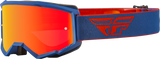 Fly Racing Fly Racing 37-51718 Youth Zone Goggle Red/Navy W/ Red Mirror/Amber Lens