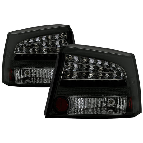 Spyder 06-08 Dodge Charger LED Tail Lights - Black Smoke ALT-YD-DCH05-LED-BSM 