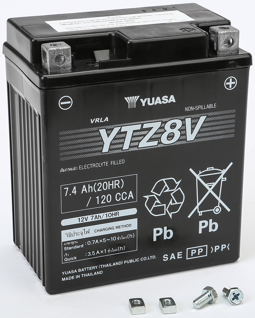 YUAM728ZV Battery Ytz8v Sealed Factory Activated 