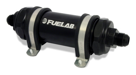 Fuelab 828 In-Line Fuel Filter Long -8AN In/Out 6 Micron Fiberglass - Black, RV, Automotive, Powersports, off-road, marine, exterior, truck accessories, interior, truck bed, rv parts, apparel, helmets, racing, riding, bmx.