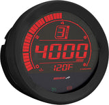 BA050907 Hd 02 Series Gauge Kit Black Bezel Oil Temp