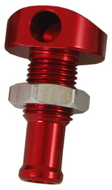 04-03-007 Billet Thru Hull Water Fitting Red 3/8" 90 Deg.