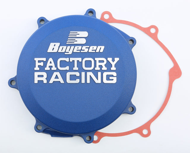 BOYESEN Factory Racing Clutch Cover Blue for Powersports