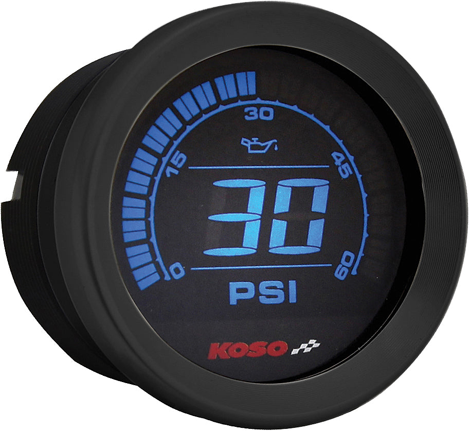 BA050907 Hd 02 Series Gauge Kit Black Bezel Oil Temp