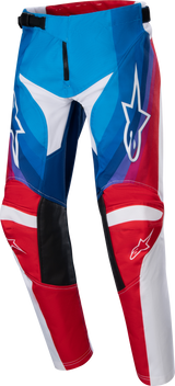 3746924-736-22 Youth Racer Pneuma Pants Blu/Mars Red/White Sz 22