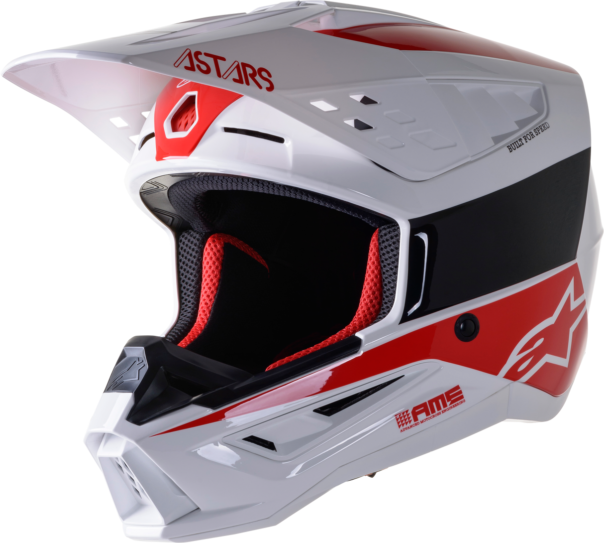 ALPINESTARS S M5 Bond Helmet White/Red Glossy Xl