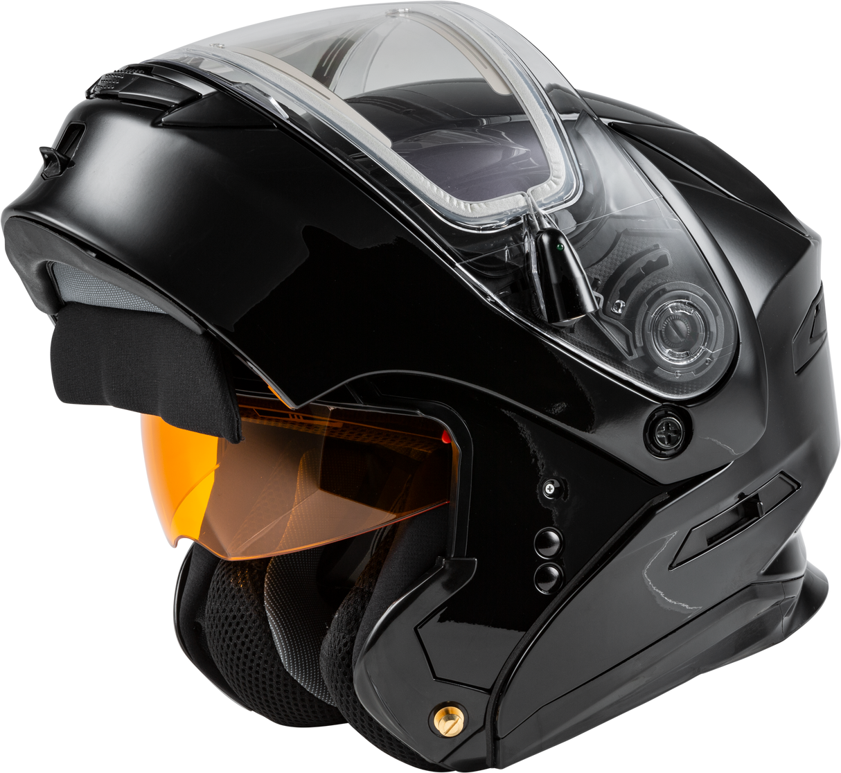 Md 01s Modular Snow Helmet W/Electric Shield Black 3x 