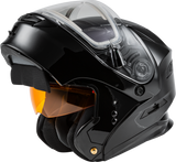 Md 01s Modular Snow Helmet W/Electric Shield Black 3x 