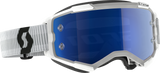 SCOTT Fury Goggle White Blue Chrome Works