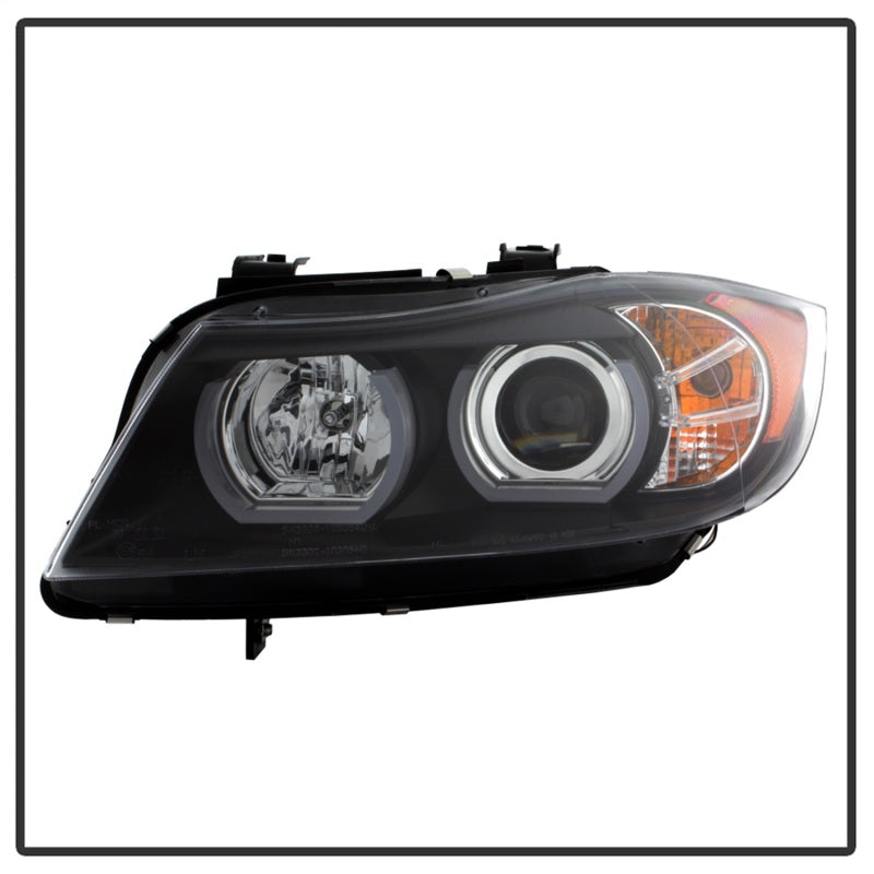 Spyder BMW E90 3-Series 06-08 4DR V2 Headlights - HID Only - Black PRO-YD-BMWE9005V2-HID-DRL-BK