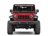 Raxiom 97-18 Jeep Wrangler TJ/JK Axial Series LED Daymaker Headlights- Black Housing (Clear Lens)