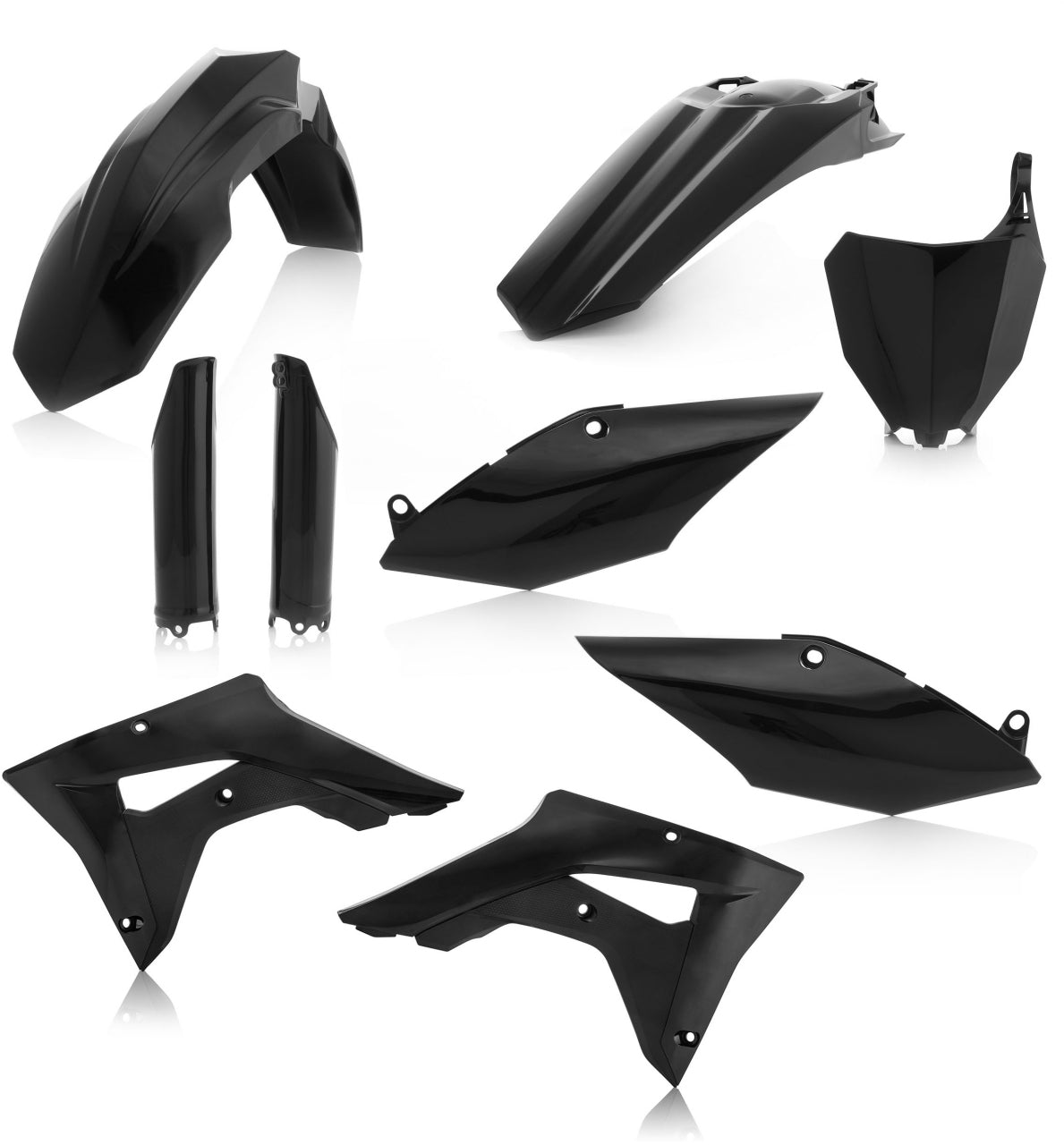 ACERBIS Full Plastic Kit Black for Powersports