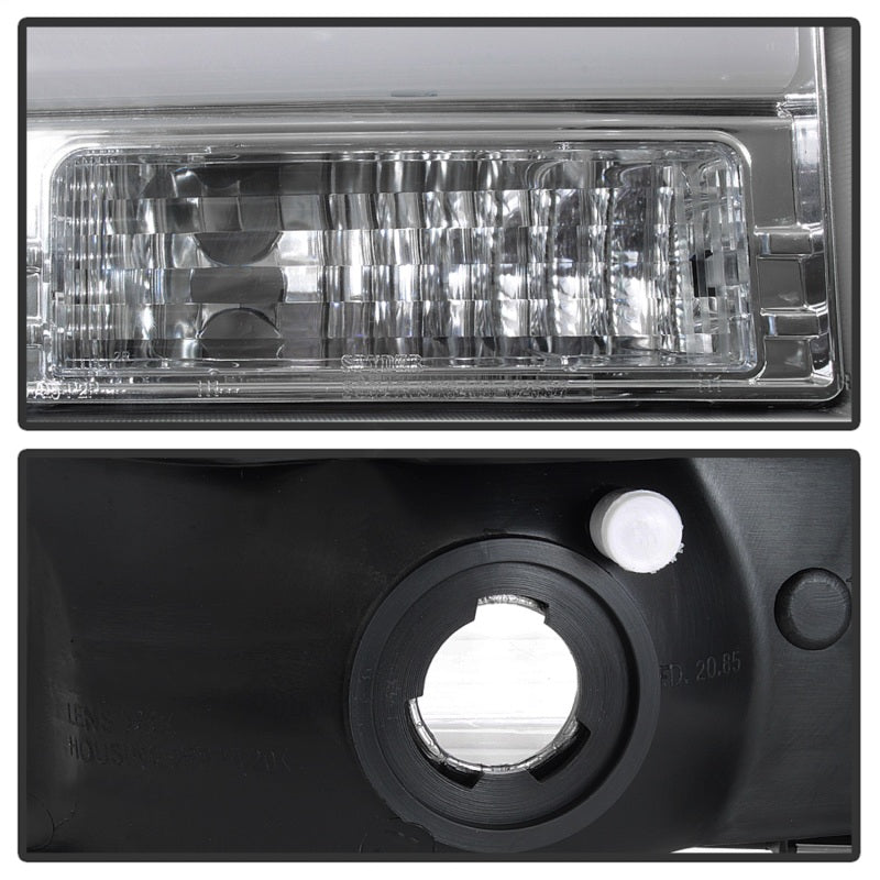 Spyder 99-04 Ford F-250 Super Duty Light Bar Projector Headlights - Chrome (PRO-YD-FF25099V2-LB-C) 