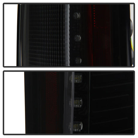 Spyder 15-18 Ford F-150 LED Tail Lights (w/Blind Spot) - Black Smoke (ALT-YD-FF15015BS-LBLED-BSM) 