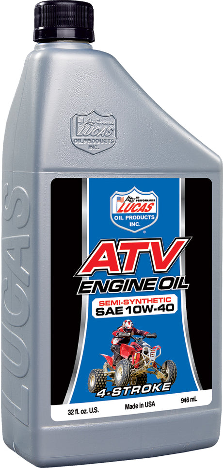 LUCAS Semi Synthetic Atv Engine Oil 10w 40 Qt