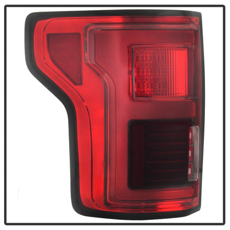 Spyder 15-18 Ford F-150 LED Tail Lights (w/Blind Spot) - Red Clear (ALT-YD-FF15015BS-LBLED-RC) 